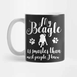 My beagle is smarter than most people I know Mug